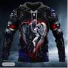 2023 New Men's Skull Hoodie Sweatshirts 3D print Head Pattern Hooded Pullover Autumn Fashion Casual Sweatshirt