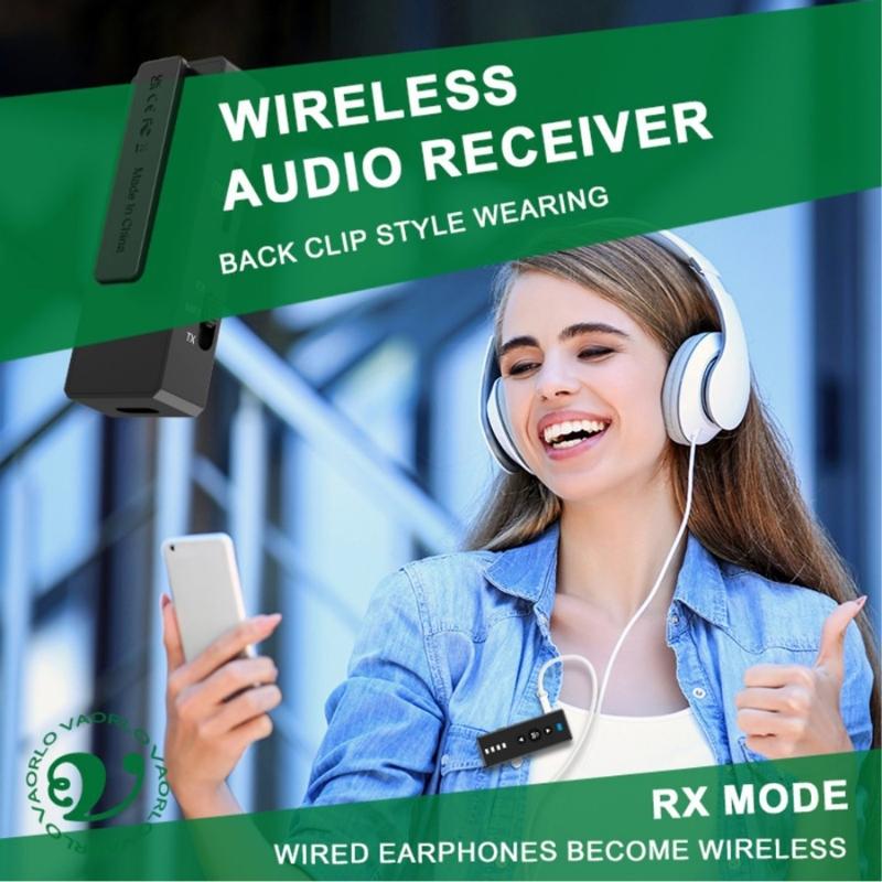 Bluetooth-compatible Transmitter & Receiver Low Latency 3 in 1 Wireless 3.5mm Adapter for TV/Home Sound System/Car Sound
