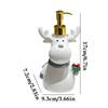 Manual Christmas Elk Soap Dispenser Empty Bottled Decorative Reindeer Refillable Lotion Bottle For Hand Sanitizer Shampo