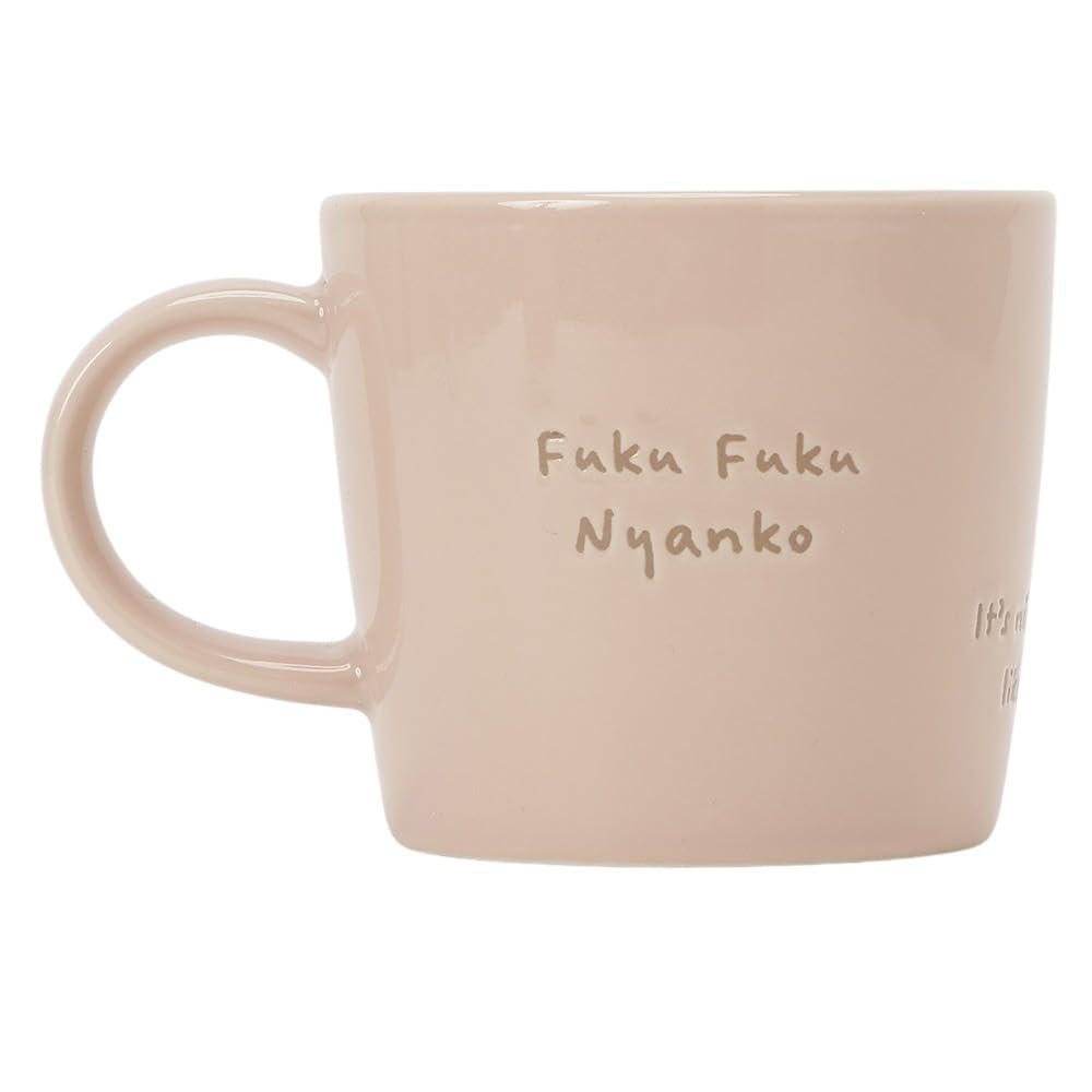 Süße Katze Fukufuku Happins Tasse, Mikrowellengeeignet, Geschenk, Keramik, 300ml, Charakter, Nyanko, (Shirotama-chan)