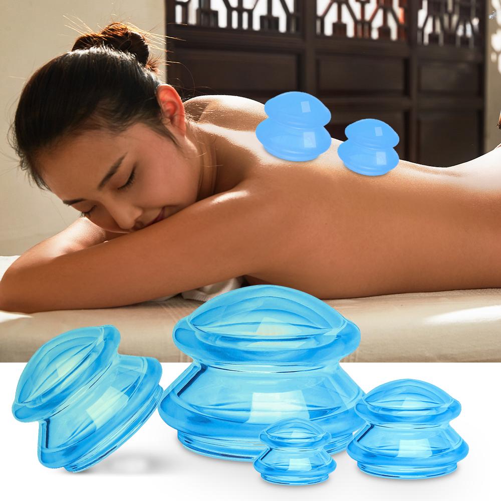 Anti-cellulite Silicone Suction Cup Ventosas Massage Body Cups Vacuum Cupping Therapy Set Masajeador Face Sucker Slimming Jars