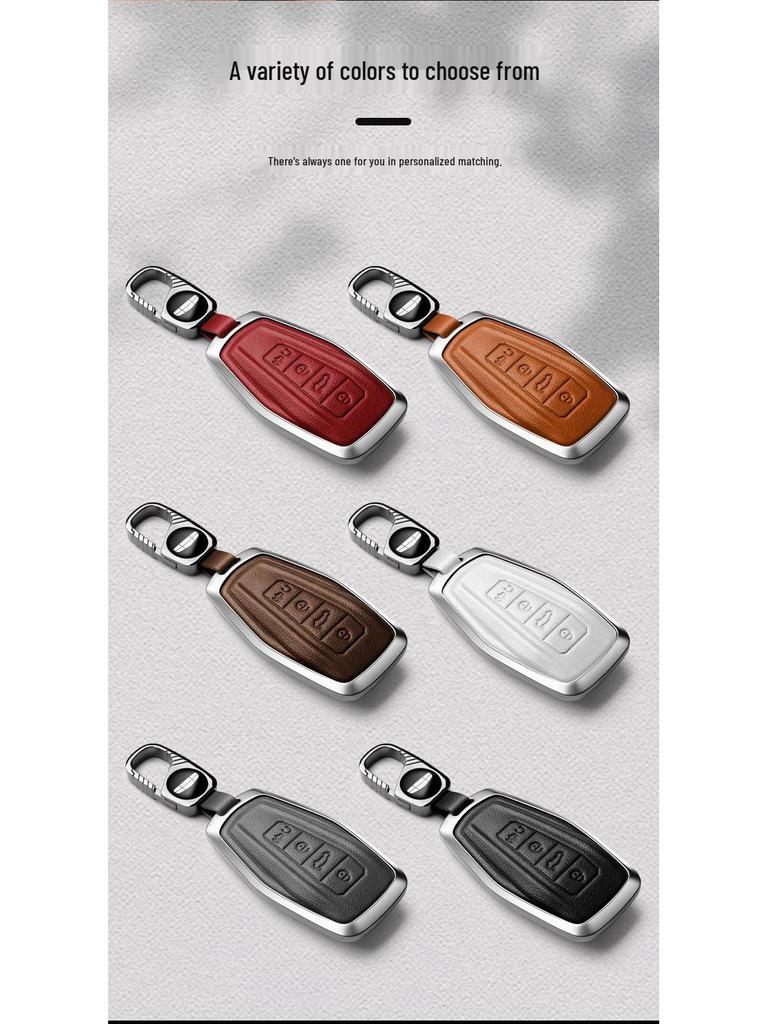 Key Covers for 2021 Geely Boyue PRO & 2020 Xingyue - Unisex Car Key Cases/Clasps