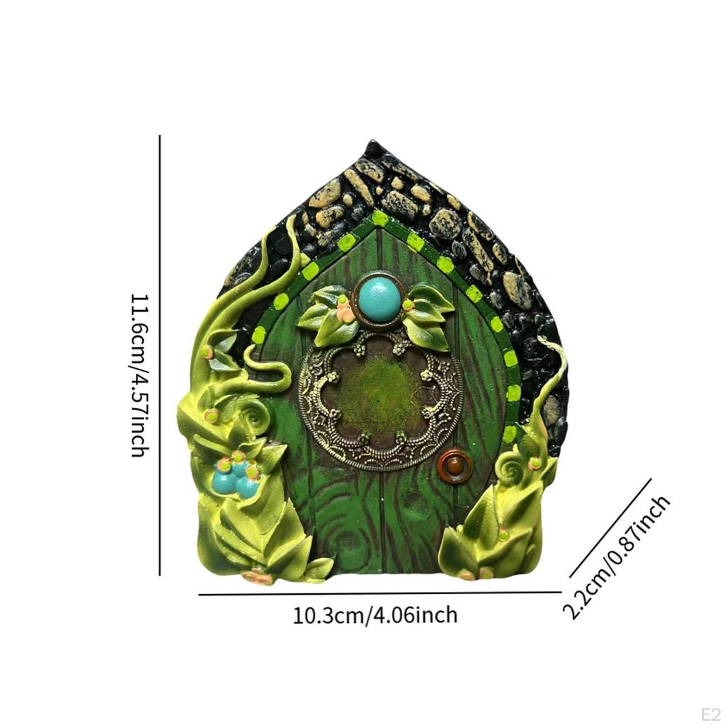 Miniature Landscapes Fairy Door Yard Art Sculpture Micro Landscape Layout Resin Trees Elf Gnome