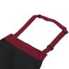 77x62cm Comfortable Waterproof Kitchen Cooking Apron Working Apron with Pockets for Hotel HomeBlack