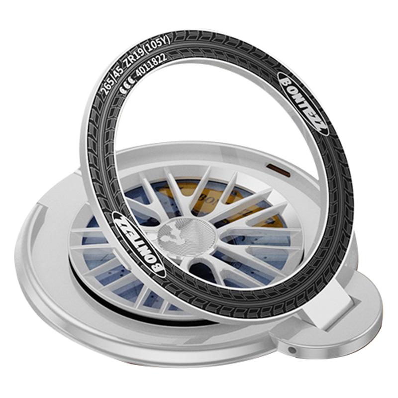 BONTEZZ Magnetic Phone Ring Holder 360 Degrees Rotation Gyroscope Phone Kickstand