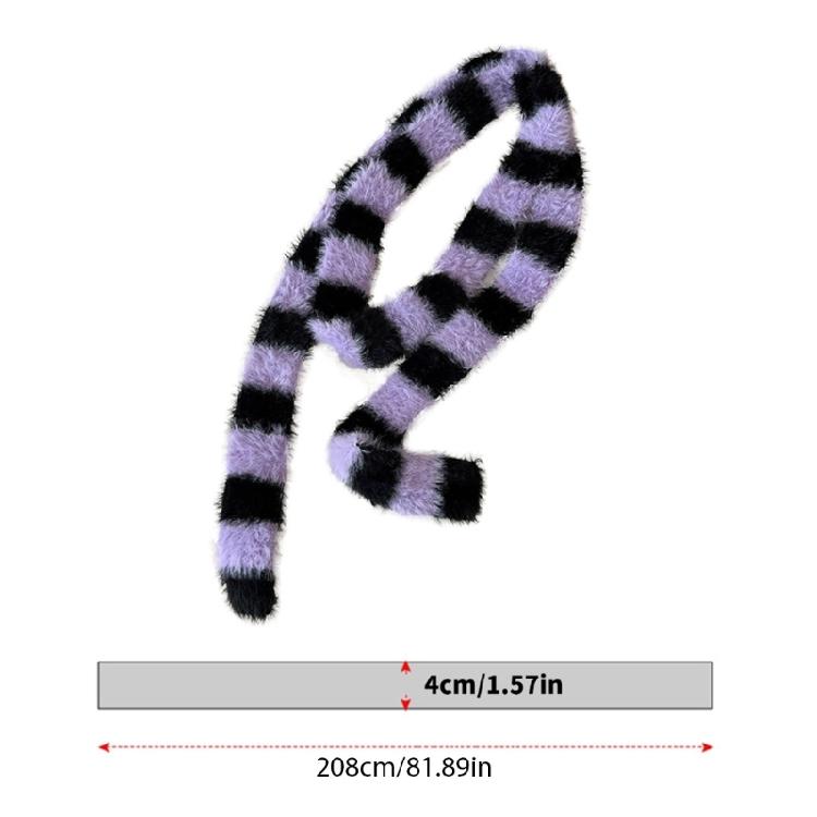 170cm Modern Scarf for Women Lady Girls Fashionable Striped Pattern Neckerchief Long Muffler Decor Offering Easy Pairing