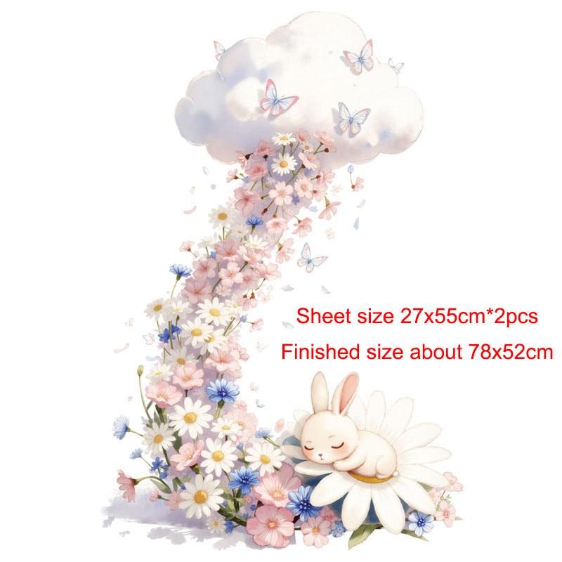 

Цветочная наклейка на стену для спальни, самоклеящиеся цветочные наклейки, съемные обои для дверей шкафа, домашний декор, настенное искусство, виниловая монтажная пленка as pic