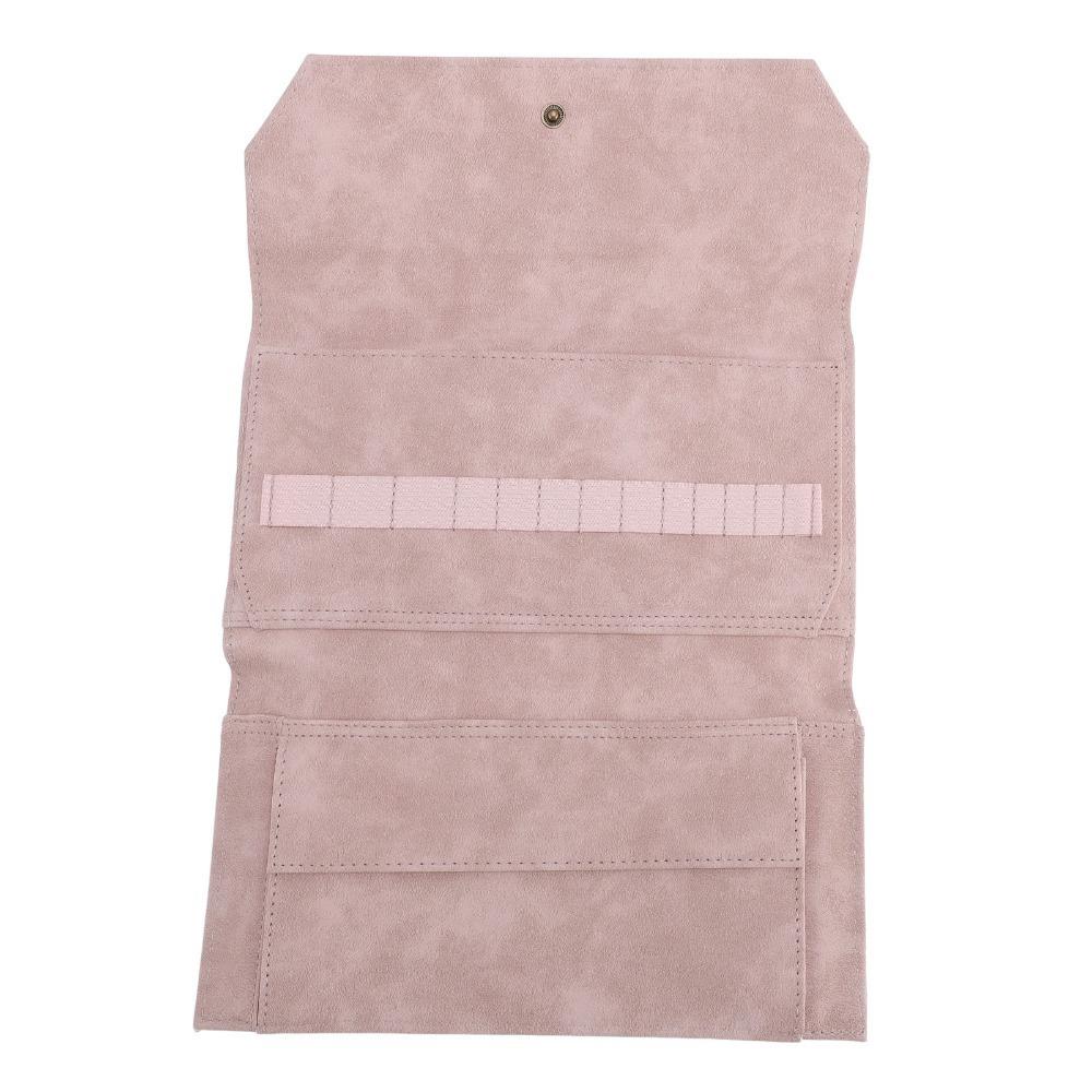 PU Leather Knitting Needle Storage Bag Roll Up Design Knitting Tool Organizer  Travel Use