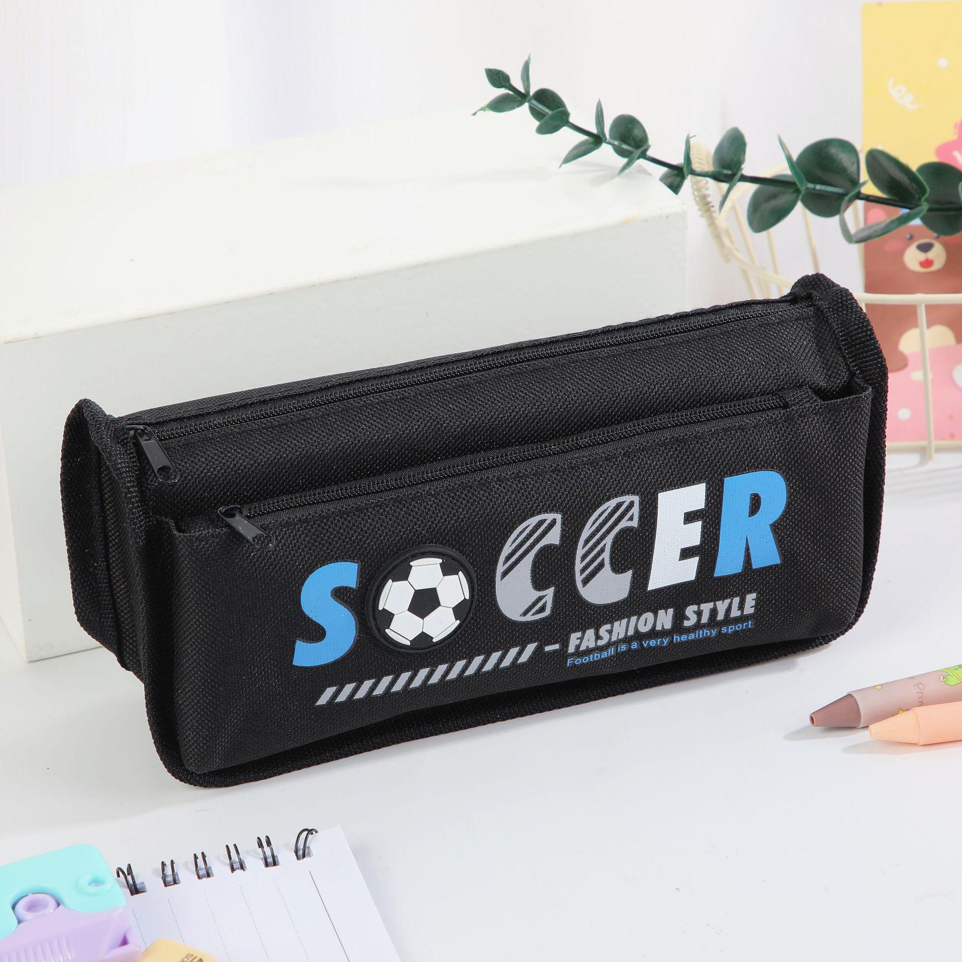 

Cross-Border Student Pencil Case: Sports Ball Design, Creative, Spacious, Simple Oxford Cloth for Boys 21*6.5*10cm