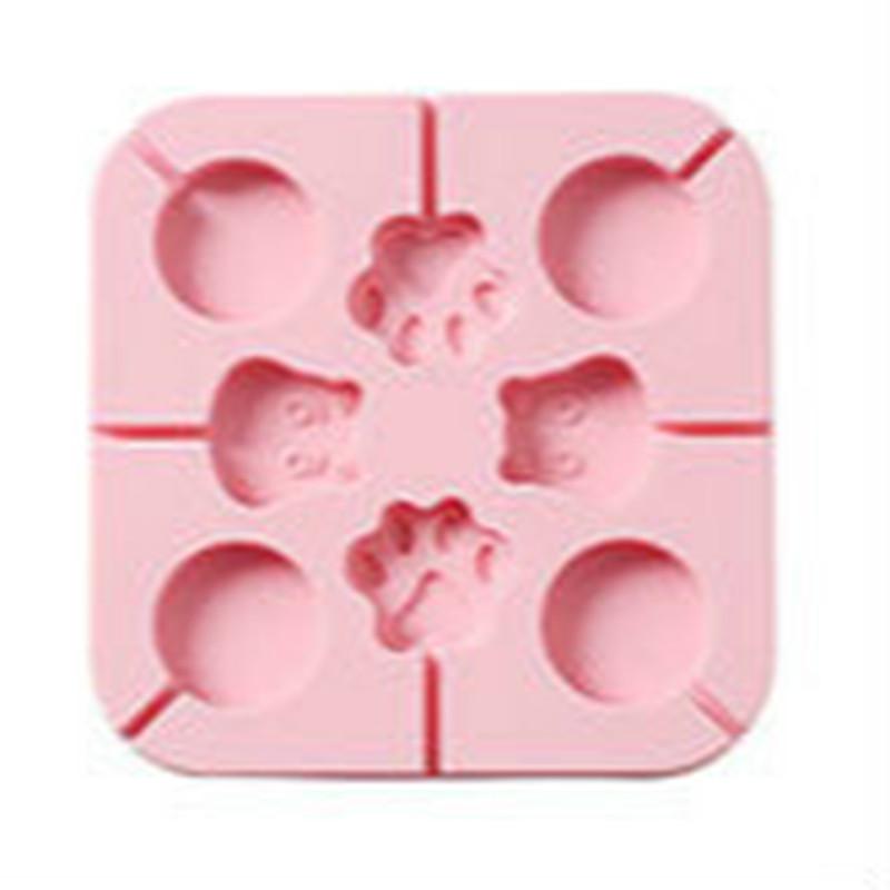 Silikon kalıp pişirme DIY aracı lolipop çikolata çocuk kare şeker kalıbı