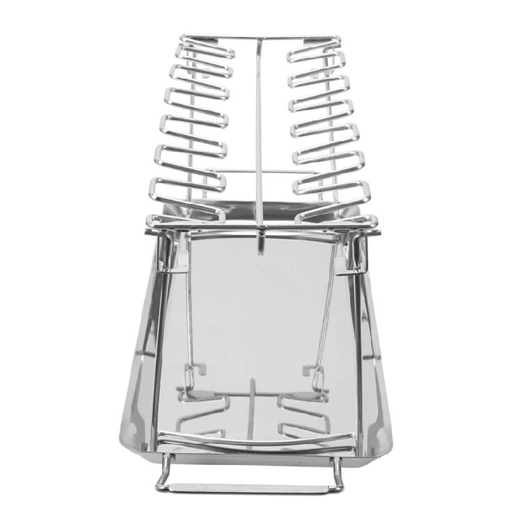 14 Slots Chicken Leg Wing Grill Rack Drumsticks Holder Smoker Oven Roaster Stand