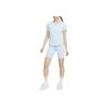 Nike One Solid High-Waisted Casual Bike Shorts Women Shorts Light-Blue FN3207-440