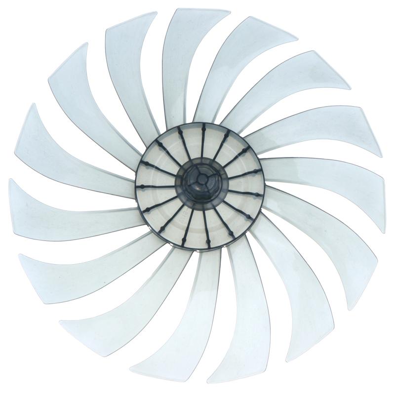 14 Inch Floor Fan Table Fan Blade With Nut Cover Household Silent Fan Blade Plastic Propeller Fan Blade 15 Leaves