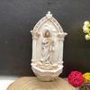 Jesus Holy Water Font Home Office Entrance Jesus Sculpture Wall Hanging Catholic Resin Decoration Religious Ornament Christmas Gift
