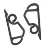 200 Pcs Xmas Light Clip Black Plastic Weather Proof Holiday Gutter Hook Clip for String Lights Decorations