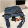 Große Kapazität Commuter Tote Bag Damen Schulter Crossbody Tasche Jeans Tasche