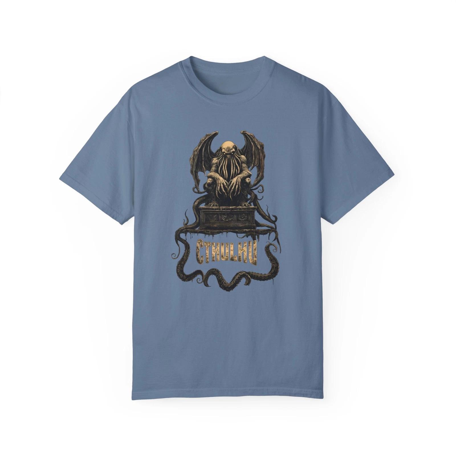 Cthulhu T shirt, HP Lovecraft Cosmic Horror Tee, Horror Monster Graphic Tee M