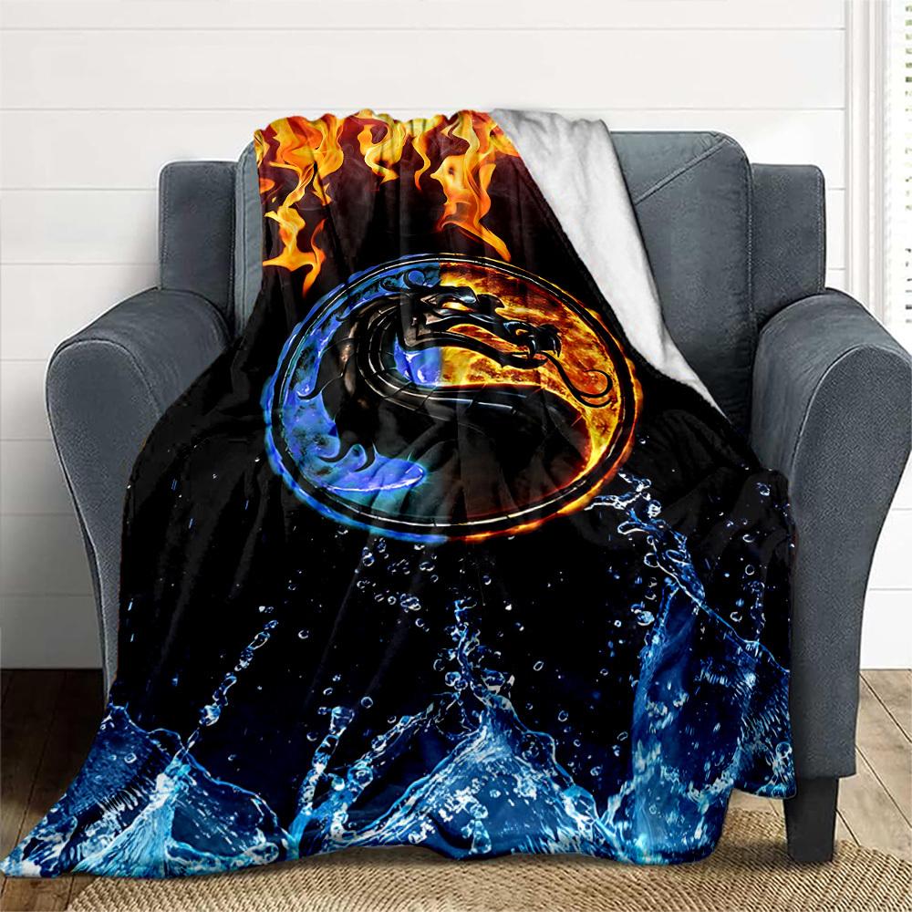 1PC Mortal Kombat Outdoor Blanket Lightweight Flannel, Soft & Warm, All-Season, Outdoor, Camping, Living Room, Office, L1106052