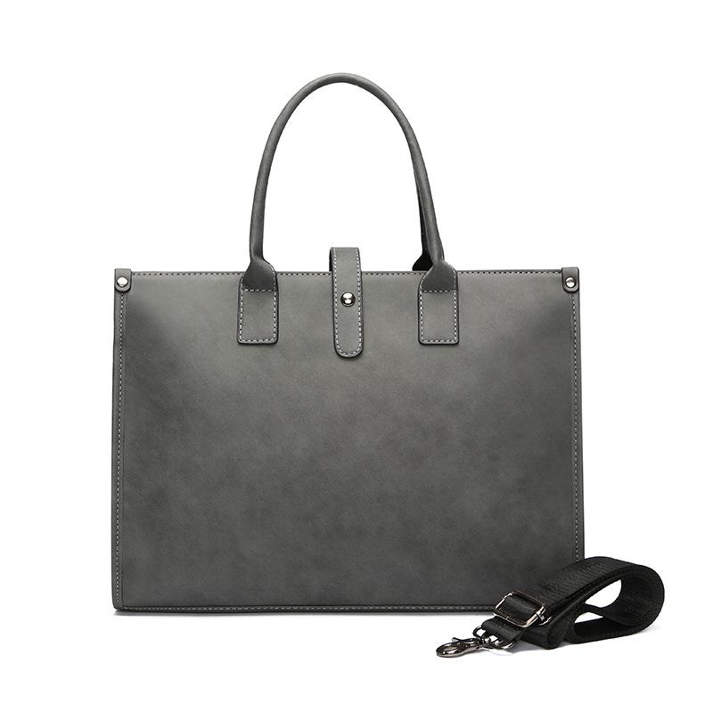 New business computer file bag men's bag casual retro shoulder messenger handbag