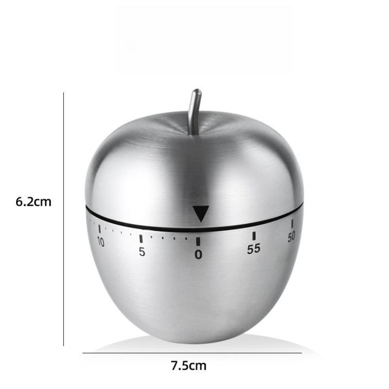 60 Minute Egg Shaped Mechanical Kitchen Timer for Baking Cooking Students Study Creative Countdown Alarm