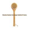 Boar Bristle Exfoliating Bath & Body Brush with Long Handle