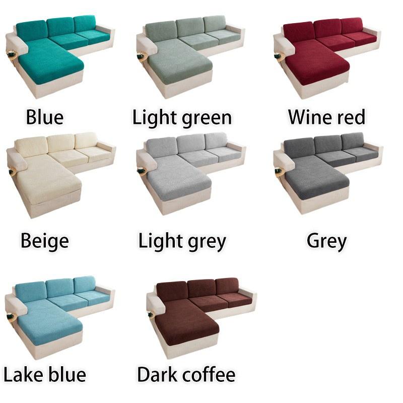 1/2/3/4 Seater Waterproof Jacquard Fabric Sofa Seat Cushion Cover Velvet Anti-Slip Furniture Protector Pet Kids Stretch Washable Sofa Cover