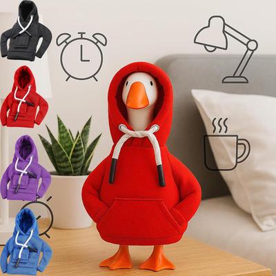 Desk Geese Costume - Hoodies Tabletop Animal Outfit Decor | 7 Inch Geese Statue Clothes Costume Decoration For Porch Tabletop Outdoor Party Holiday