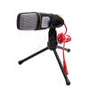 3.5mm Audio Wired Stereo Condenser Microphone With Holder Stand Clip For PC Chatting Singing Karaoke LaptopGood product