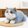 Simulation Ragdoll Cat Doll Will Make a Sound Cat Doll Pet Kitten Plush Toy Accompany Soothing Children Throw Pillow