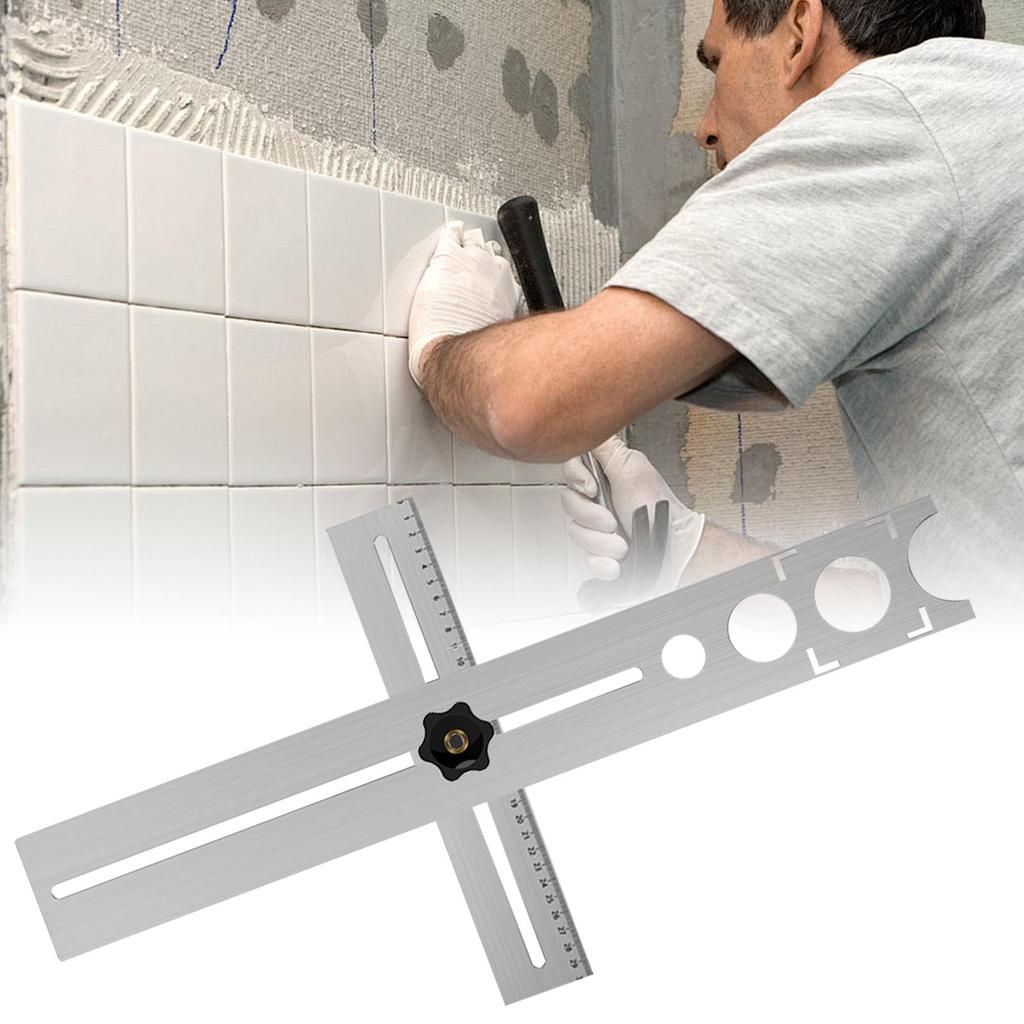 Marble Hole Cutter Ceramic Tile Punching Tool Measuring Range 300mm Precision Template Guide 25/40/45/55/60mm for Bathroom