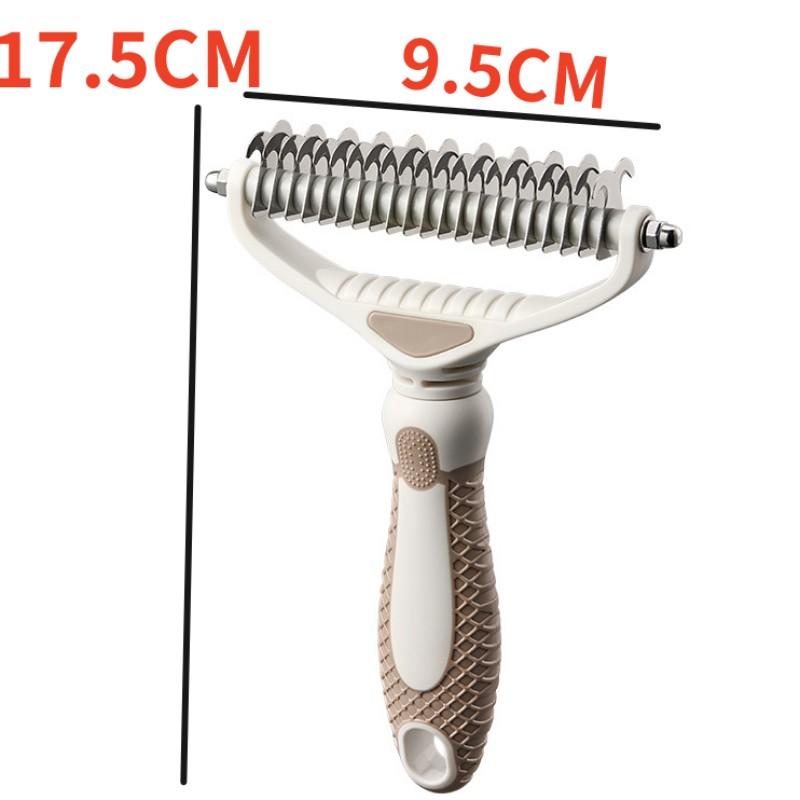 Dog Comb Knife Dog Brush Pet Hair Remover Stainless Steel Combs for Dogs Hair Knot Cleaning Pet Grooming Brush Dogs Knife Comb