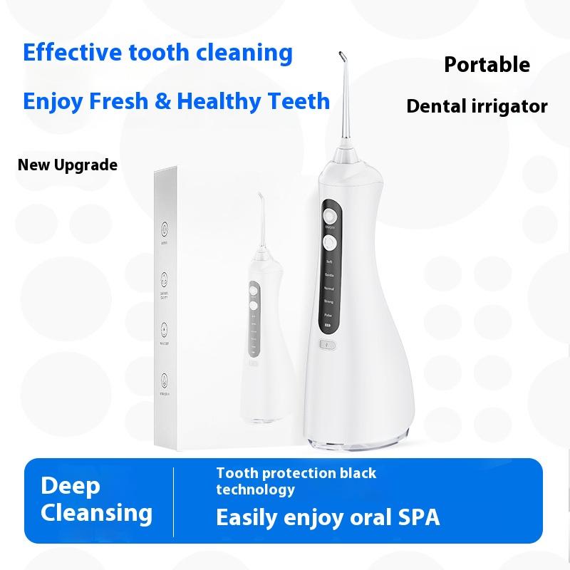 Irygator doustny Water Flosser Przenośny Dentalny Jet Wodny Zbiornik na wodę 320 ml Czyścik do zębów Ładowalny przez USB Wodoodporny