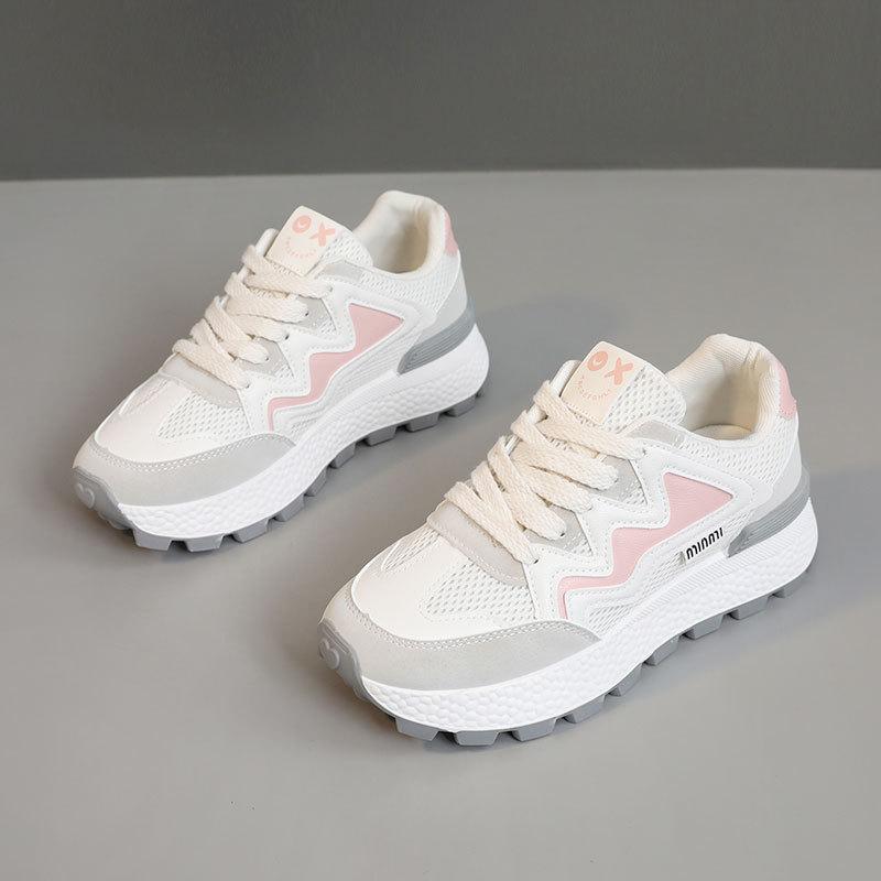 

[Customized] J6117 new breathable little white shoes 2025 spring and autumn wear-resistant thin-soled casual heightening Korean version board 35