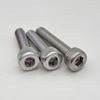 Blackened Knurled Cup Head Machine Screw - 304 Stainless Steel Inner Hexagon, Cylindrical Head, M1.4-M8 Bolt.