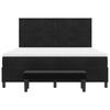 Box Spring Bed with Headboard Black 200 X 180 Cm Velvet
