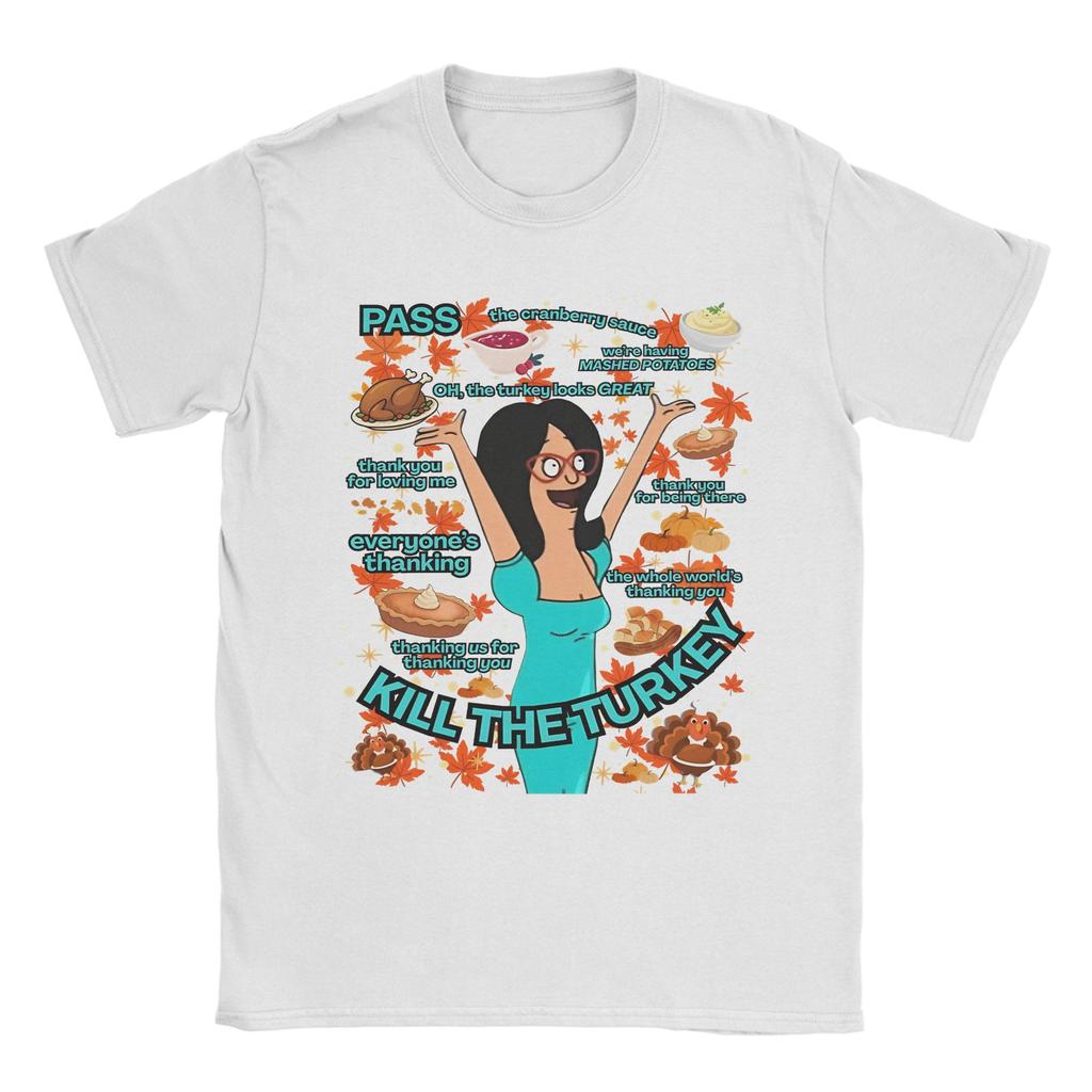 Bobs Burgers Family Shot & Teddy Logo  Tshirts Men Cotton Clothing Casual  Crewneck Short Sleeve