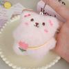 Trendy Squeaky Bear Plush Keychain - Cute Cartoon Pendant for Bags