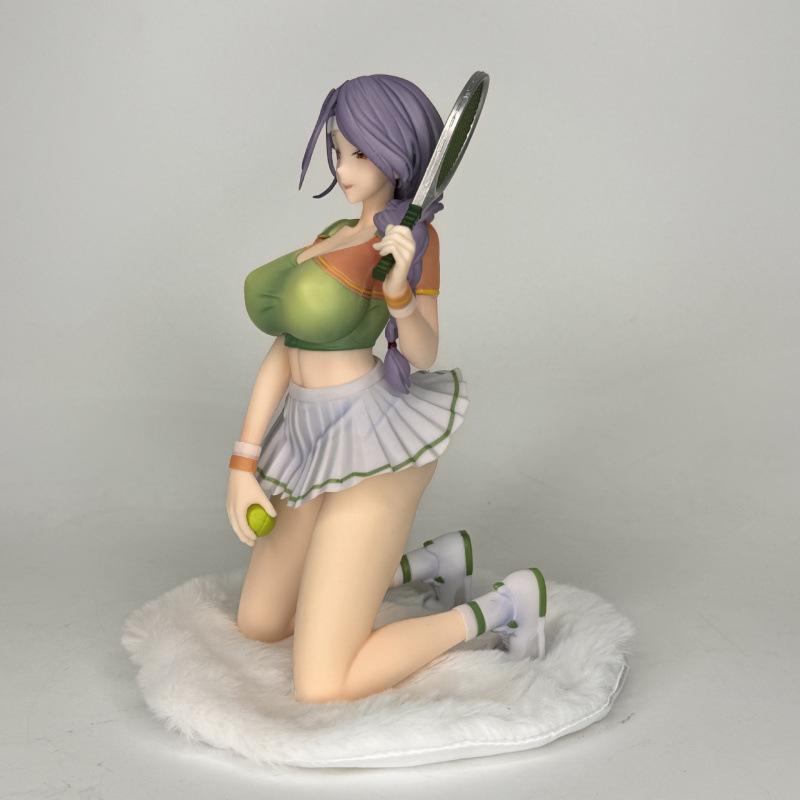 Zweidimensionale Anime-Schönheit, möchtest du es noch einmal machen? Tennis-Mädchen-Figur Desktop-Chassis-Ornament für Geschenke