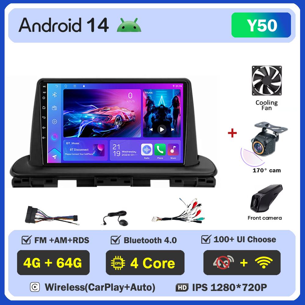 For Kia Cerato 4 IV Forte 2018 2019 2020 2021 Car Radio Player Car Carplay Screen Autoradio Mirror Link Car Intelligent Systems