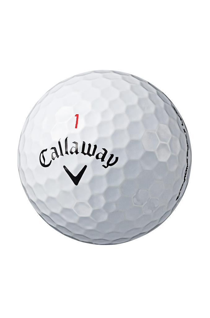 Callaway Golfball CHROME SOFT X LS 2022 1 Dutzend (12 Stück) 4-teiliges Konstruktionsset in Weiß