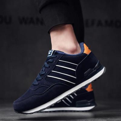 Herren Frühling und Herbst Bequeme und Atmungsaktive Sportschuhe Low-Top Übergröße Schnürschuhe Outdoor Balance Reiseschuhe
