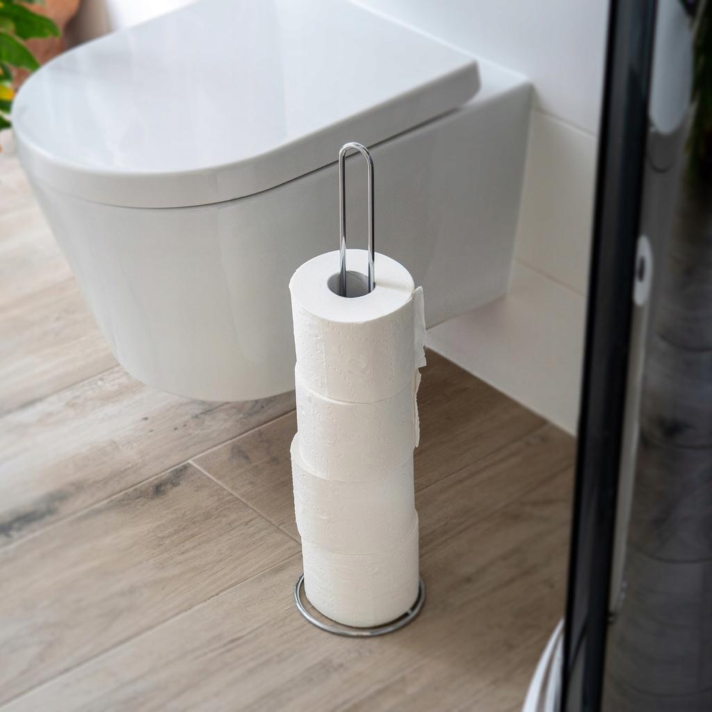 KADAX Steel Stand for Toilet Paper Holder 54 Cm