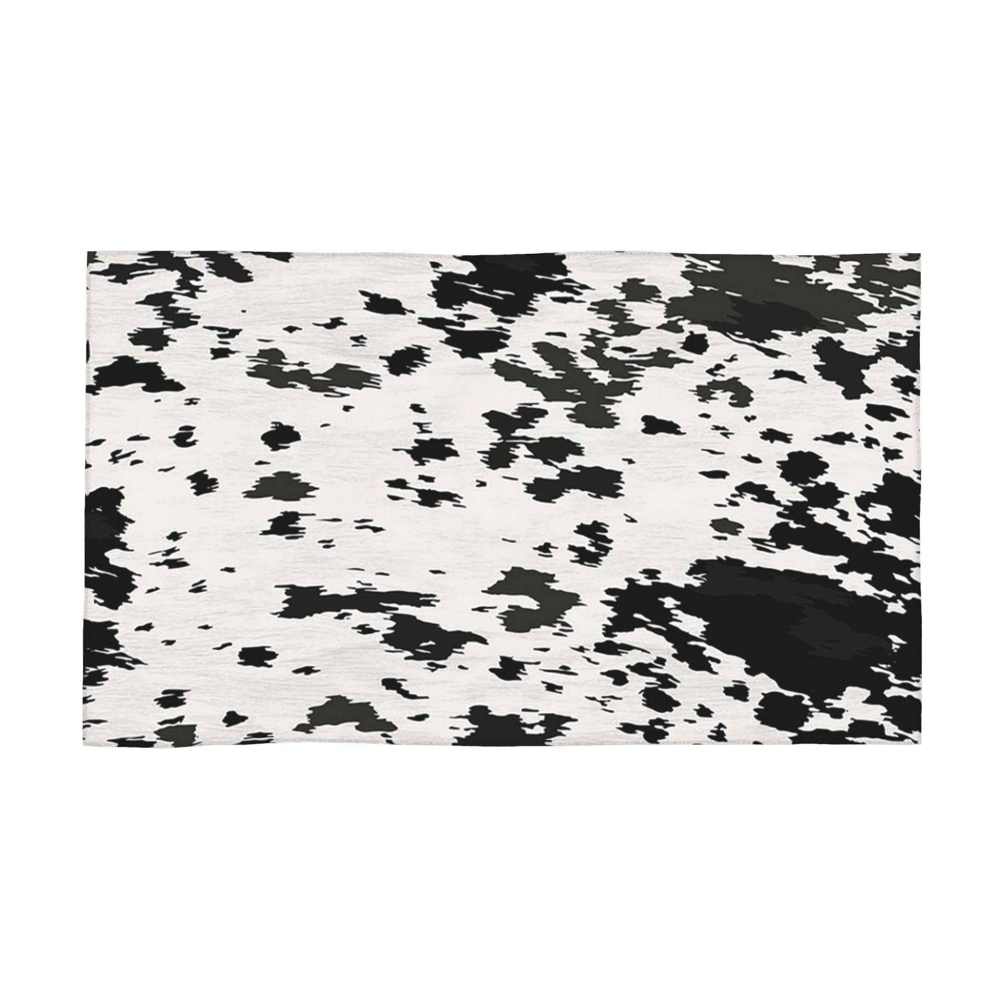 

Cow Hide Black and White Soft Face Towel Quick Dry Pool Bath Cotton Towels Absorbent W40*H60(CM)