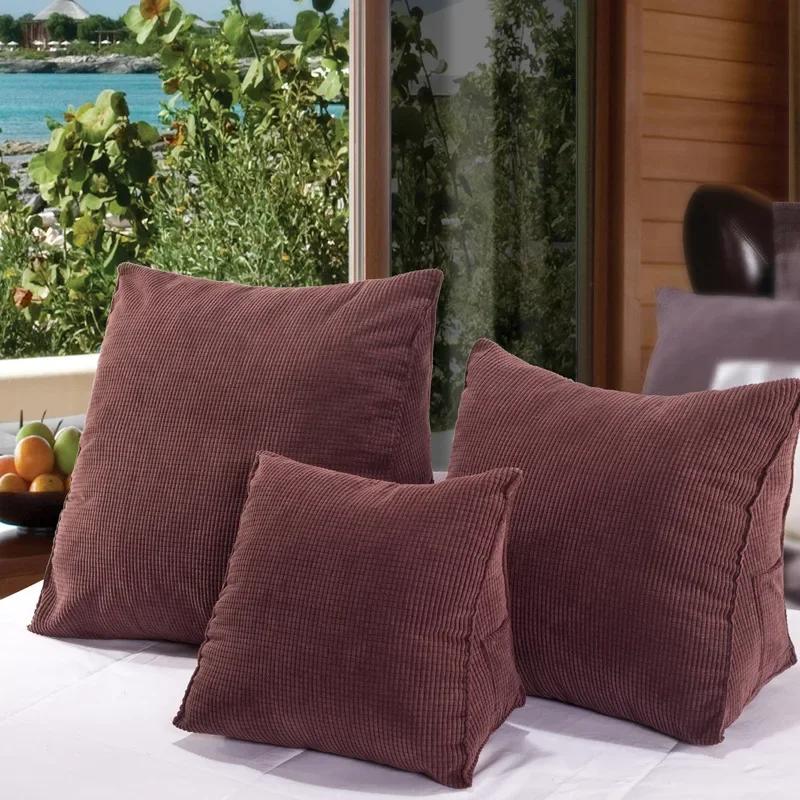 Tatami Waist Pillow with Core Office Lumbar Car Sofa Backrest Stereo Triangle Cushion Bedside Pillow