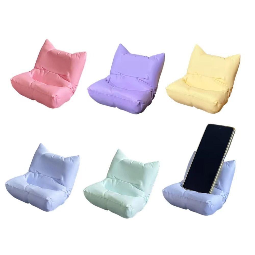 

PVC Sofa Phone Holder Steady Cell Phone Holder Creative Mobile Stand Phone Accessories рожевий