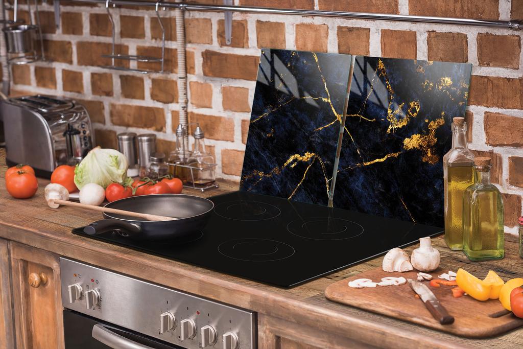 PLACA PROTECTORA DE CRISTAL PARA COCINA 90x52 MÁRMOL