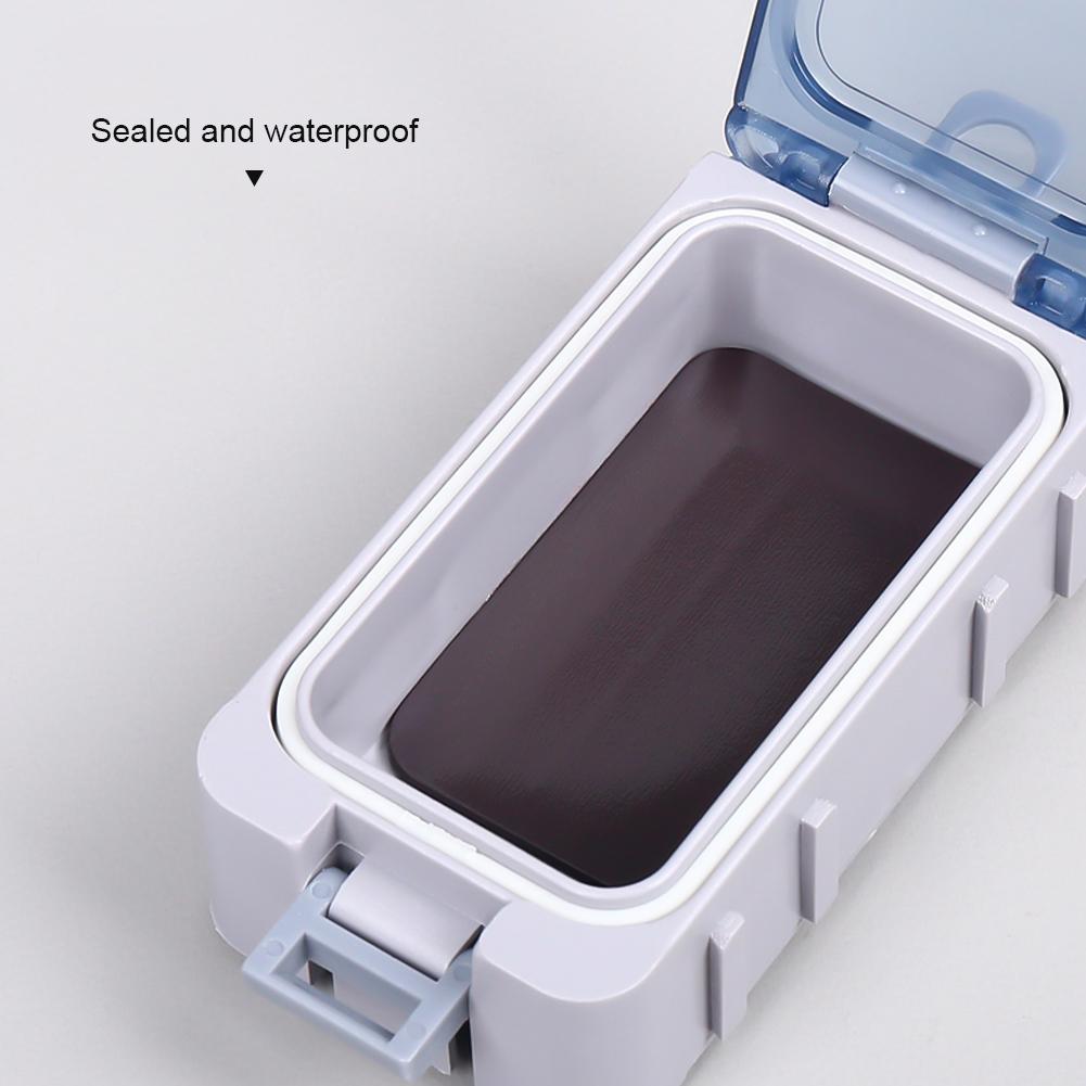 1 Stück Magnetische Köderzubehörbox Mit Fluoreszierendem Dichtungsring Wasserdicht Feuchtigkeitsbeständig Angelgerät Aufbewahrungsbox