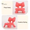 No Scratch Mobile Frame Support 3D Printed Stool Phone Holder, Cute Bow/Flower Anti-slip Groove Support, Hands-free Stand for Desktop Accessory