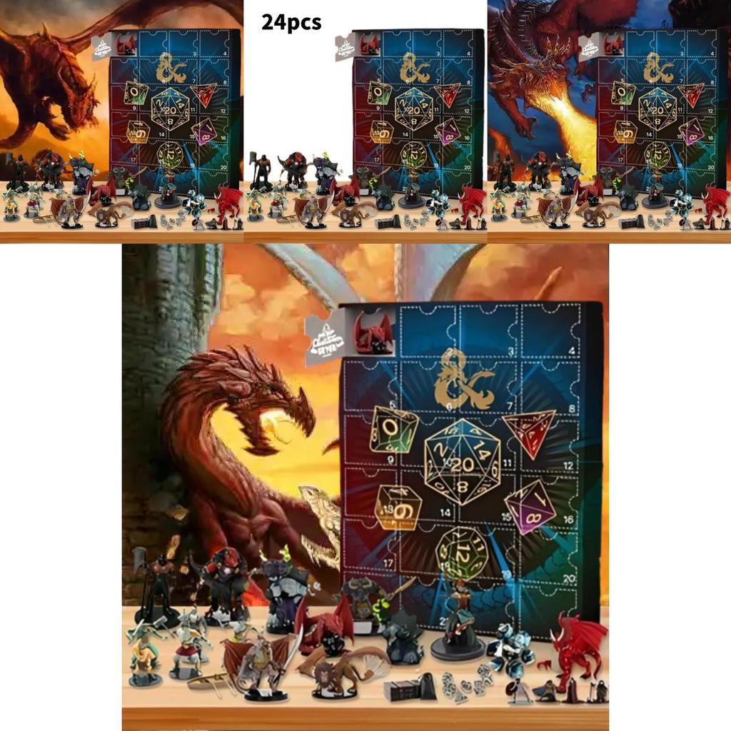 Dungeons And Dragons Advent Calendar Gift Set With Surprise Collectible Items For Holiday Celebrations