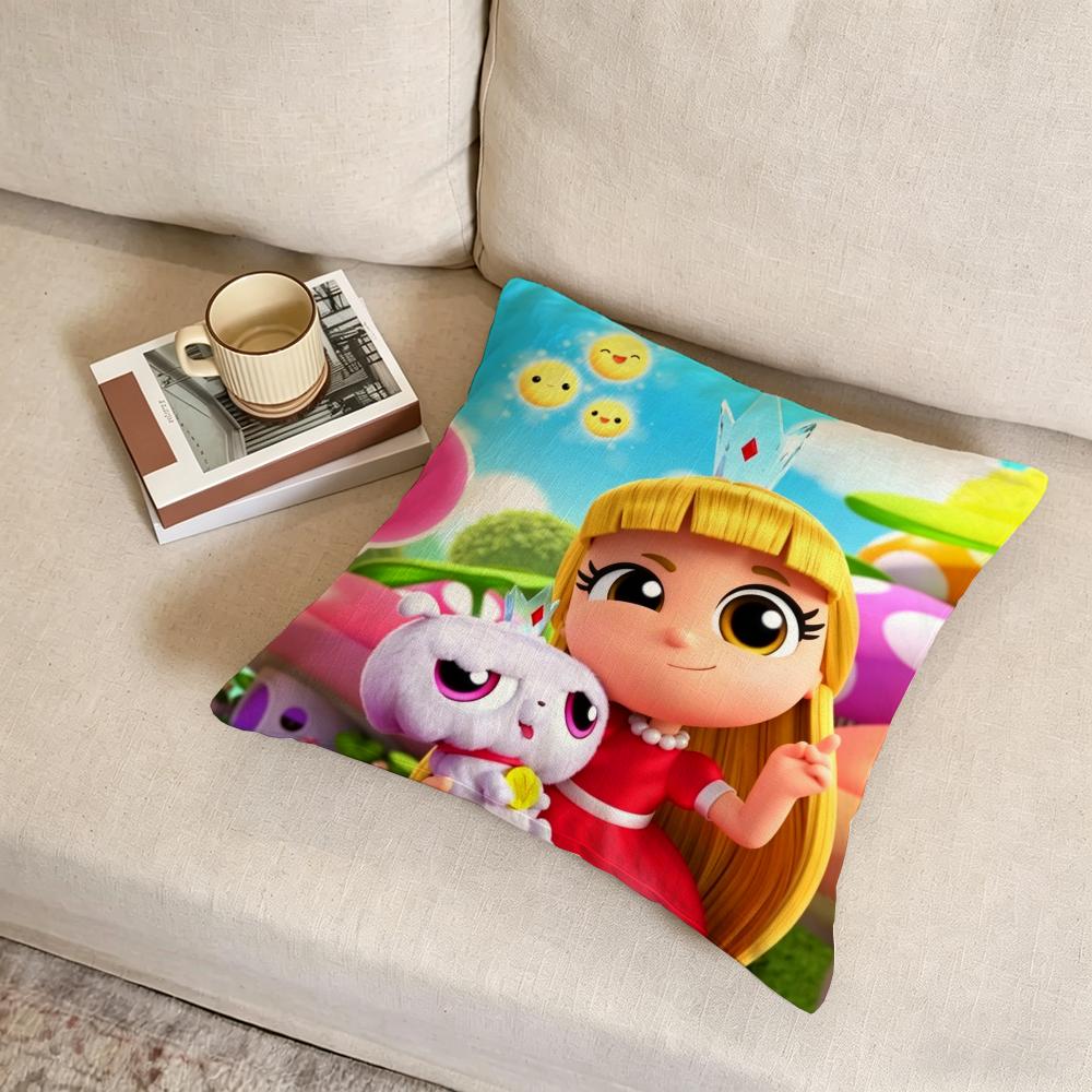 T-True And The Rainbow Kingdom Cushion Cover Fabric Soft Furnishing,Pillowcase, Cushion Cover, Sofa Pillow, Home Decoration